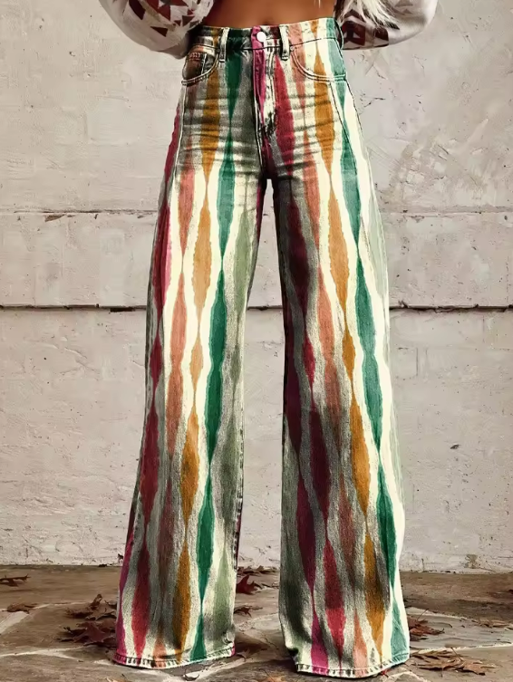 Isabelle™ | Spodnie Boho Vintage z retro akcentem