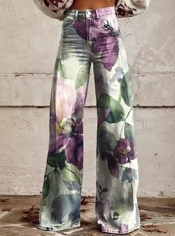 Alessia™ | Unikalne i wyrafinowane spodnie boho w stylu vintage