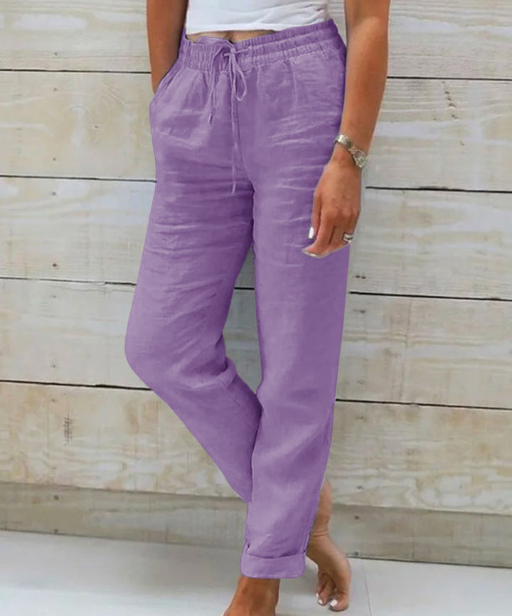 Maylora™ | Premium Oddychające Spodnie z Lnu Stretch