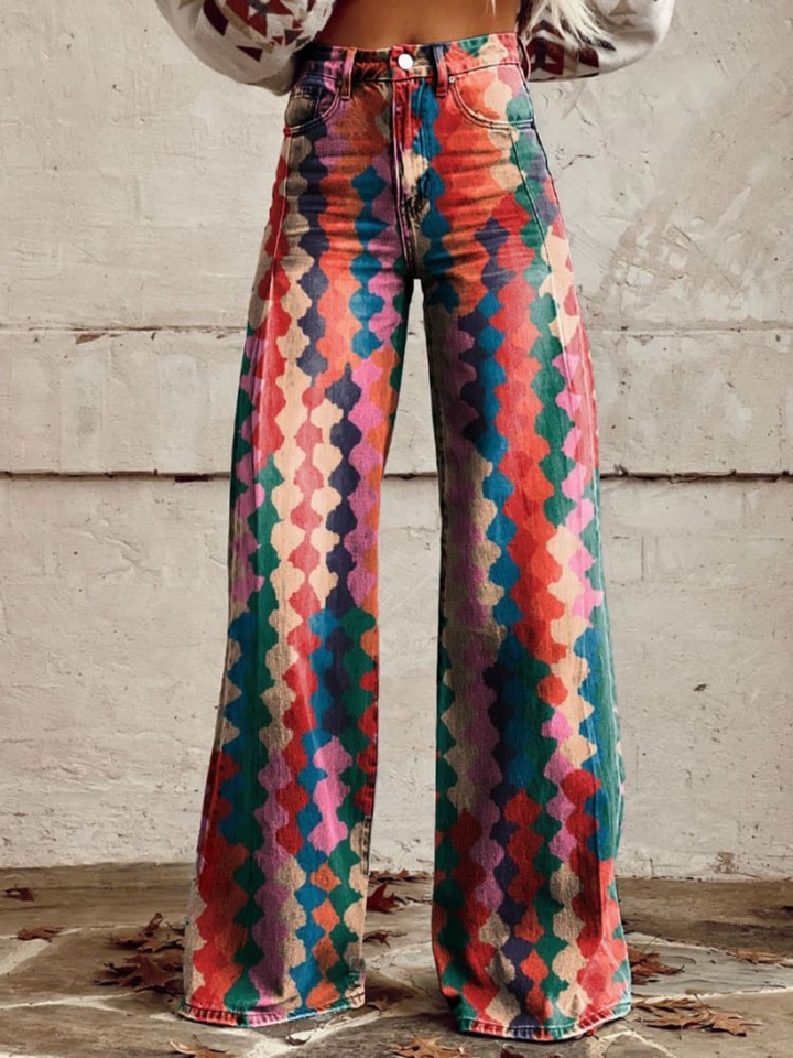 Amelie™ | Eleganckie i Wygodne Szerokie Spodnie Boho