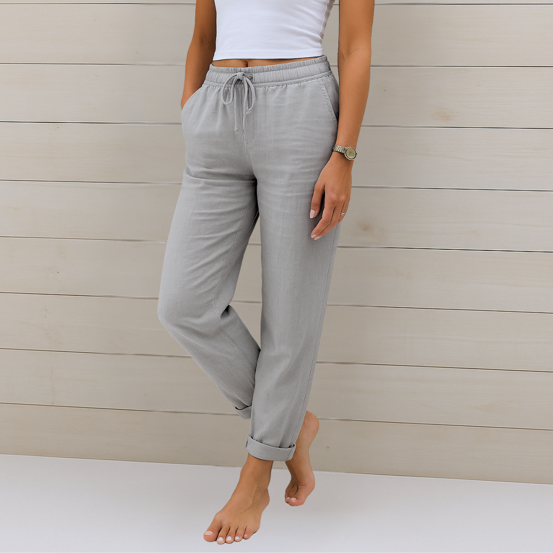 Maylora™ | Premium Oddychające Spodnie z Lnu Stretch