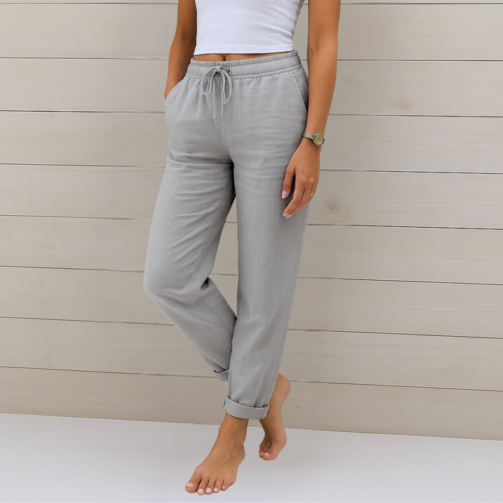 Maylora™ | Premium Oddychające Spodnie z Lnu Stretch