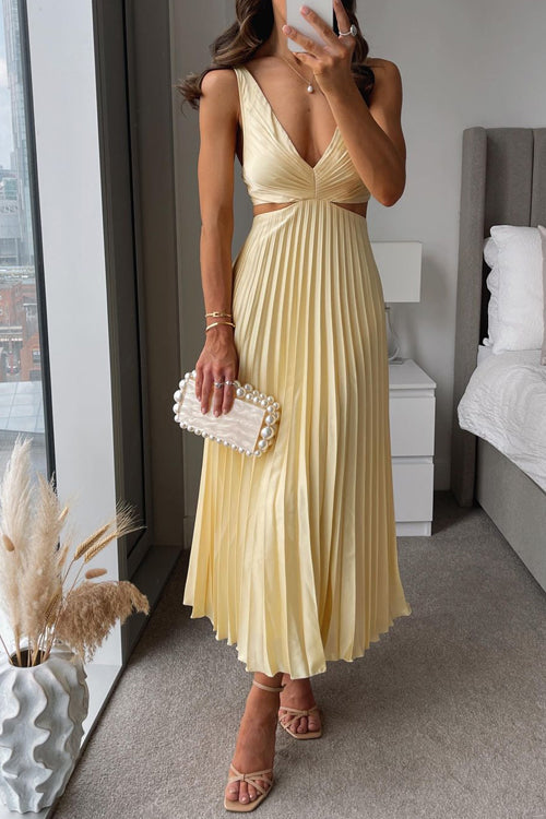 Elsa™ | Elegancka Plisowana Sukienka Maxi