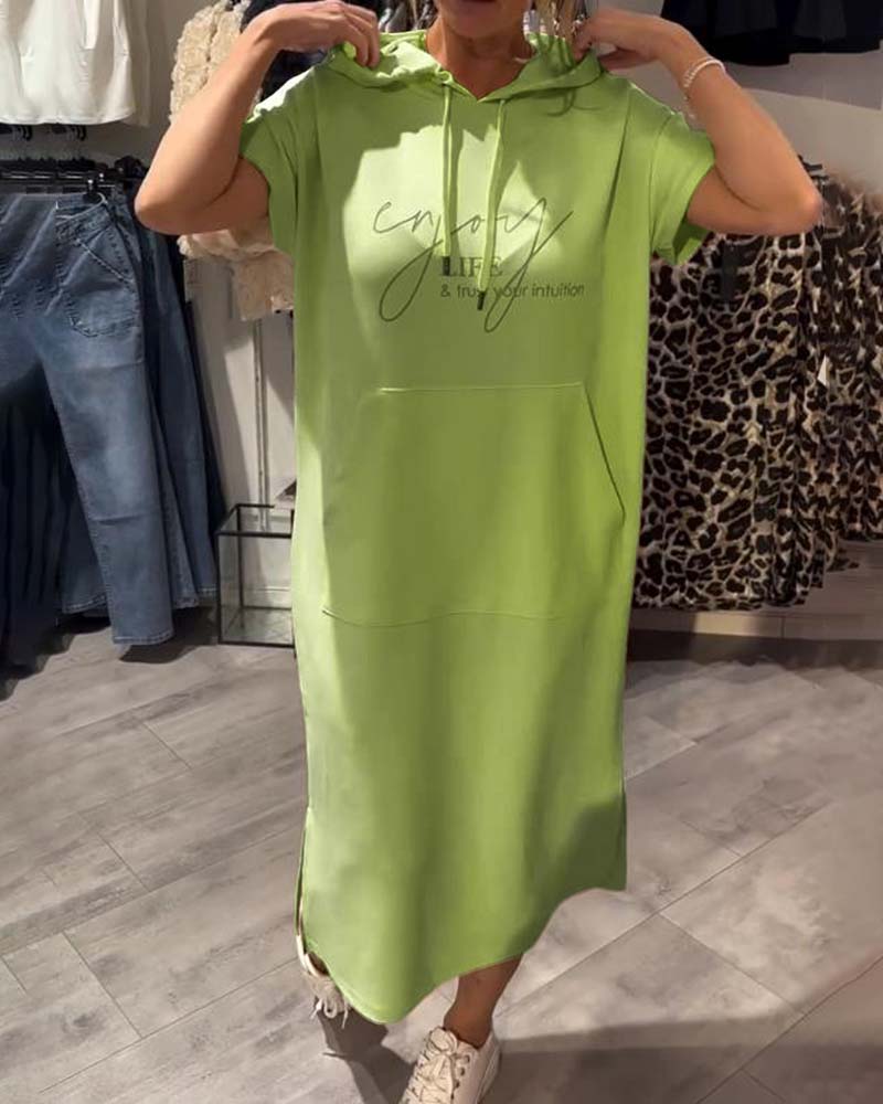 Saskia™ | Kobieca Casual Sukienka z Kapturem