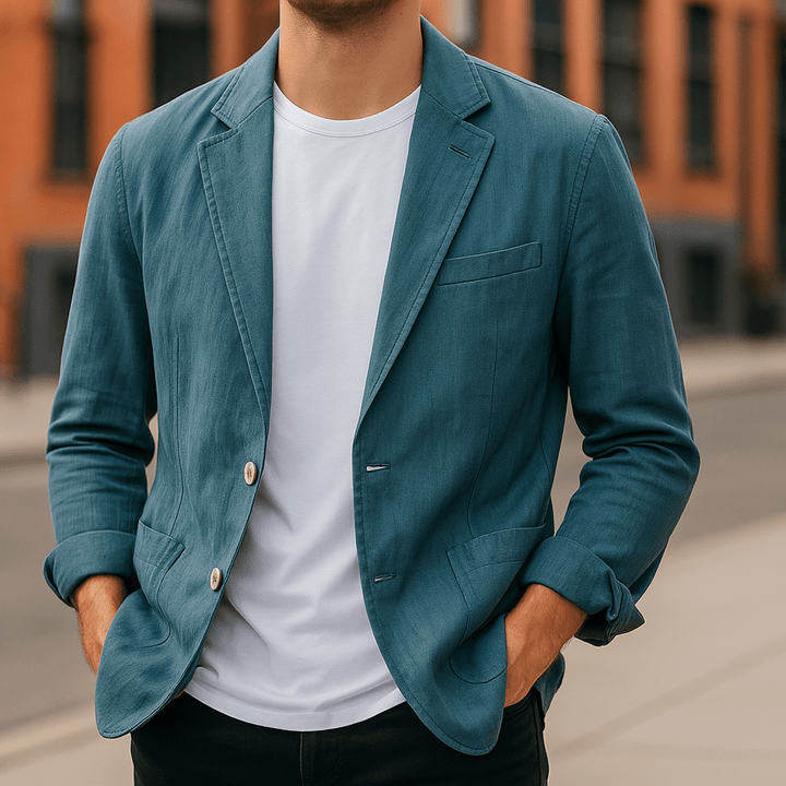 Marlow™ | Męska Lnianą Marynarka
