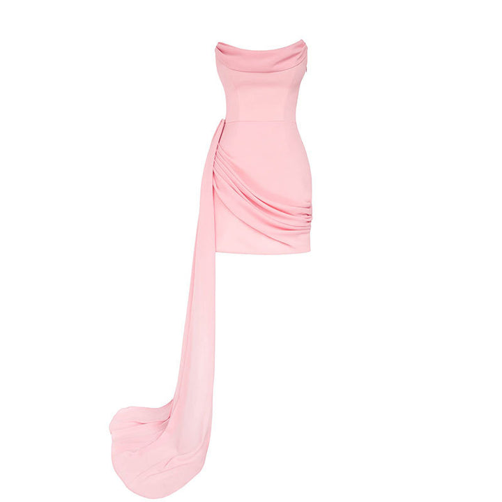 Lunaria™ | Elegancka Mini Sukienka z Gorsetem i Szyfonem