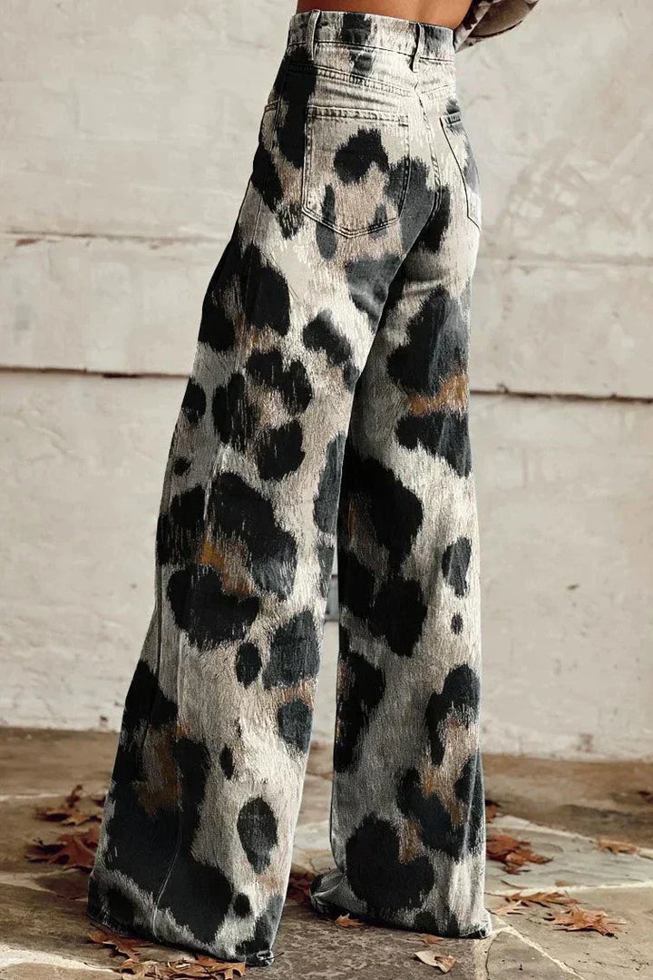 Cheetah™ | Eleganckie spodnie boho vintage z nadrukiem