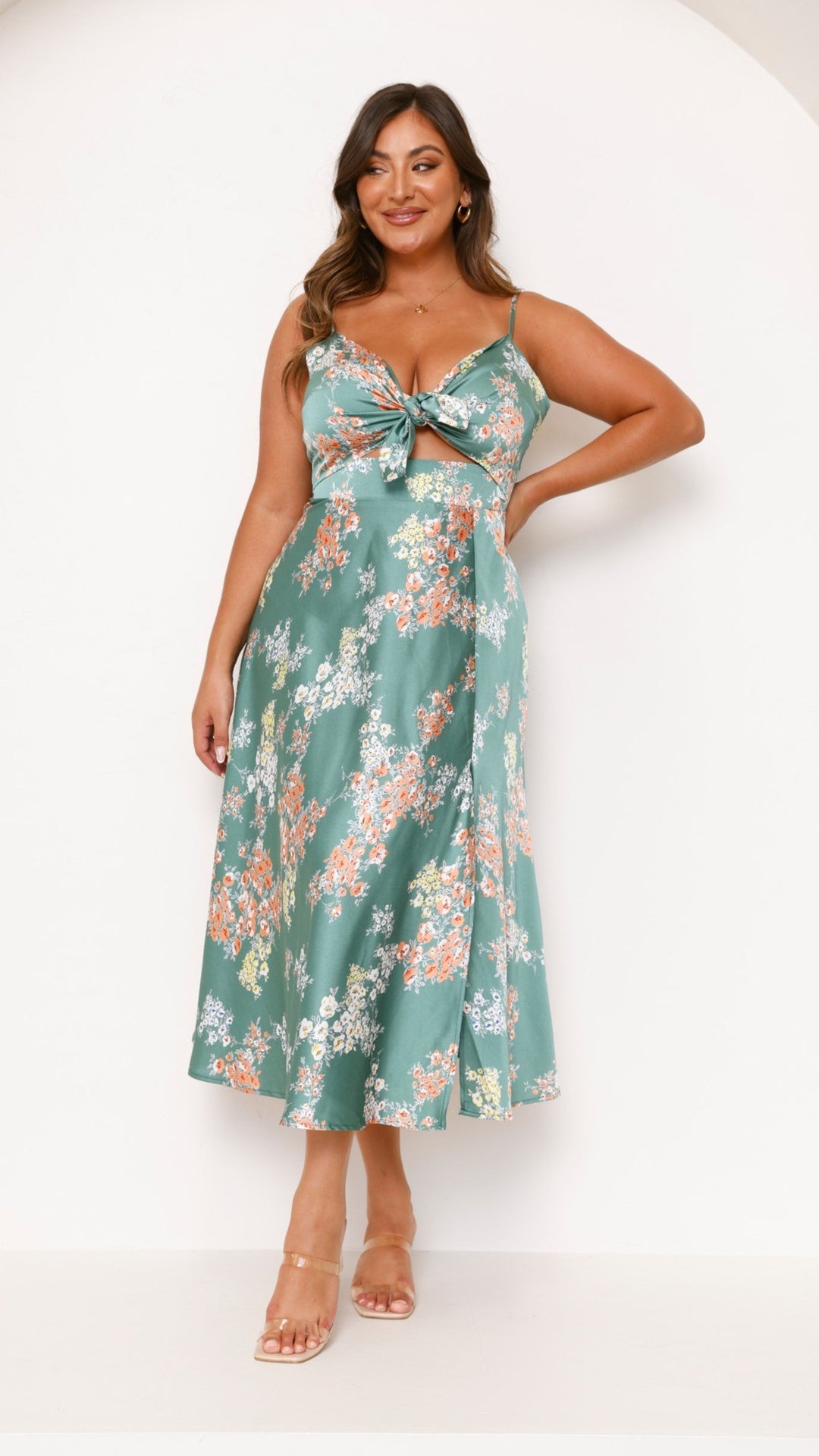 Flora™ | Romantyczna sukienka midi