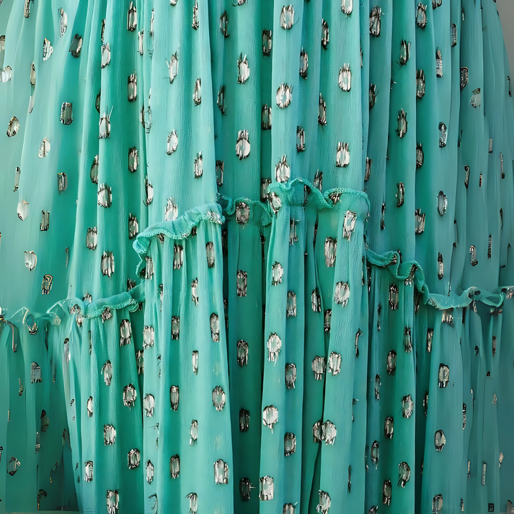 Jagienka™ | Damska Zielona Boho Sukienka Maxi