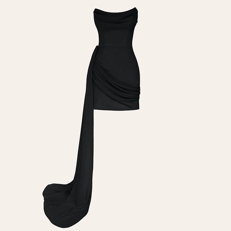 Lunaria™ | Elegancka Mini Sukienka z Gorsetem i Szyfonem