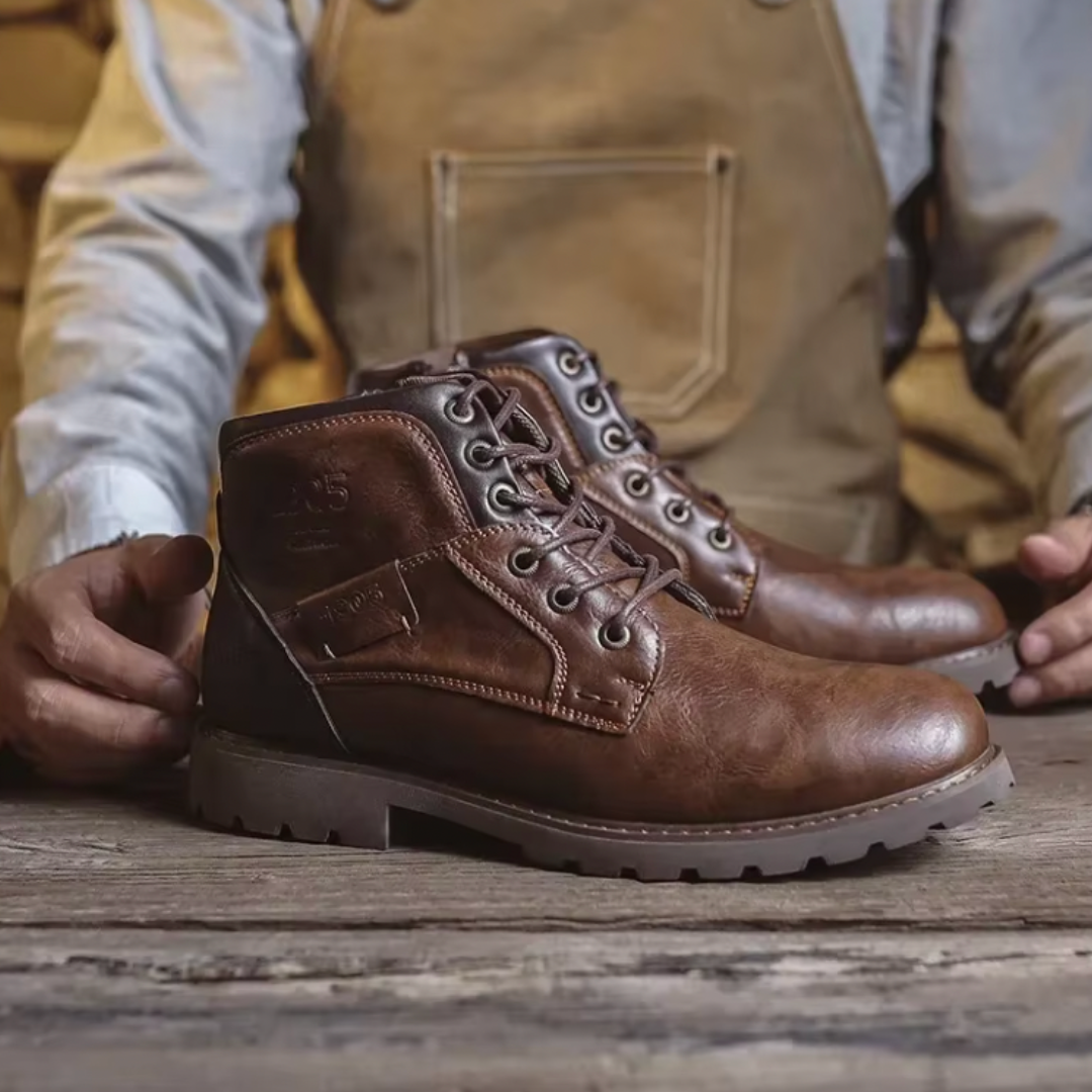 Aaron™ | Męskie Botki z Vintage Skóry