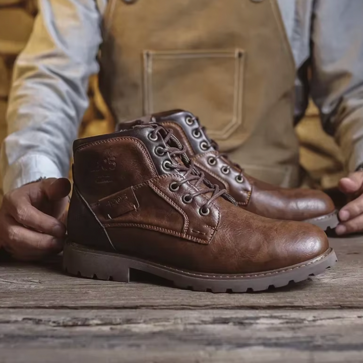 Aaron™ | Męskie Botki z Vintage Skóry