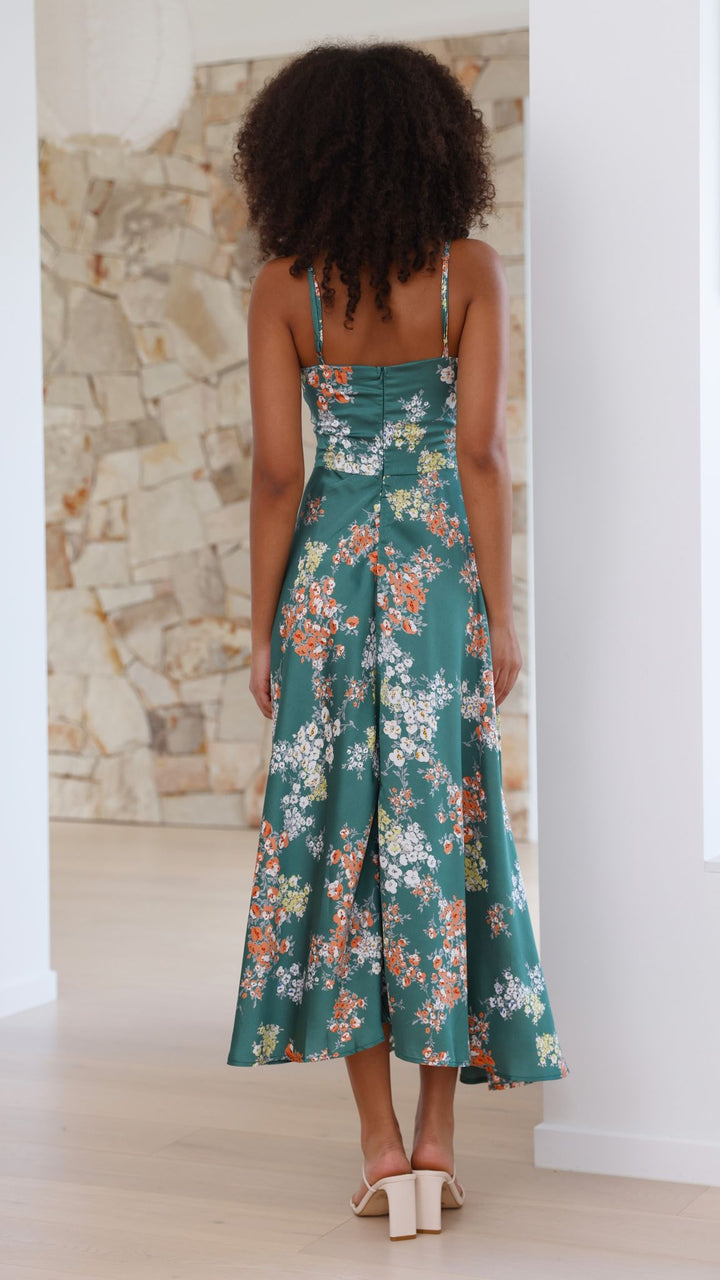 Flora™ | Romantyczna sukienka midi
