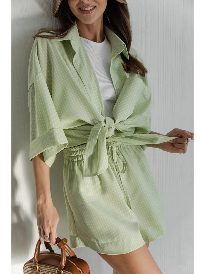 Aurelia™ | Damski Letni Komplet Oversize z Szortami