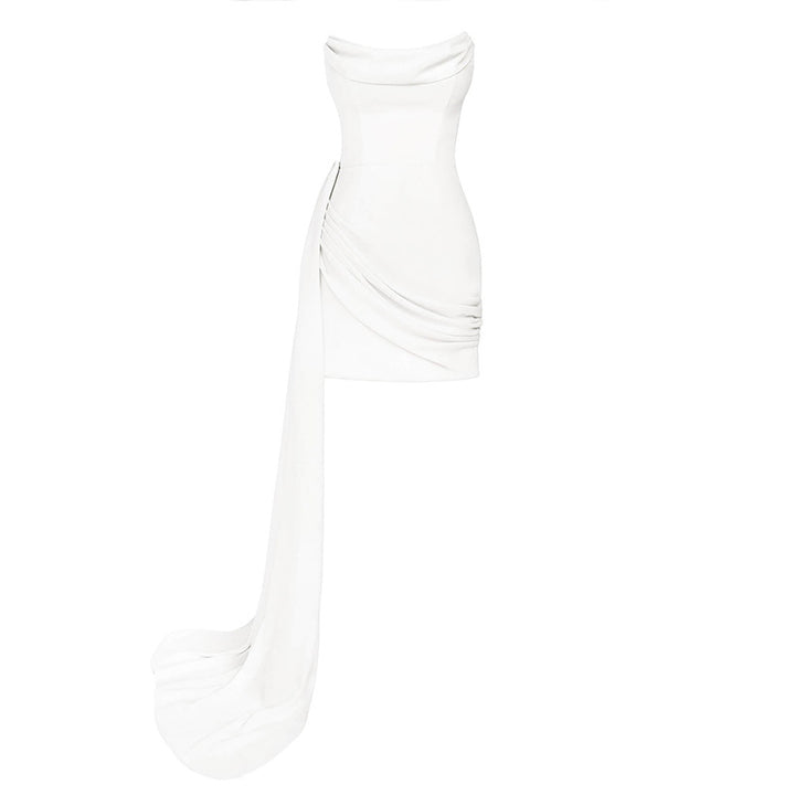 Lunaria™ | Elegancka Mini Sukienka z Gorsetem i Szyfonem