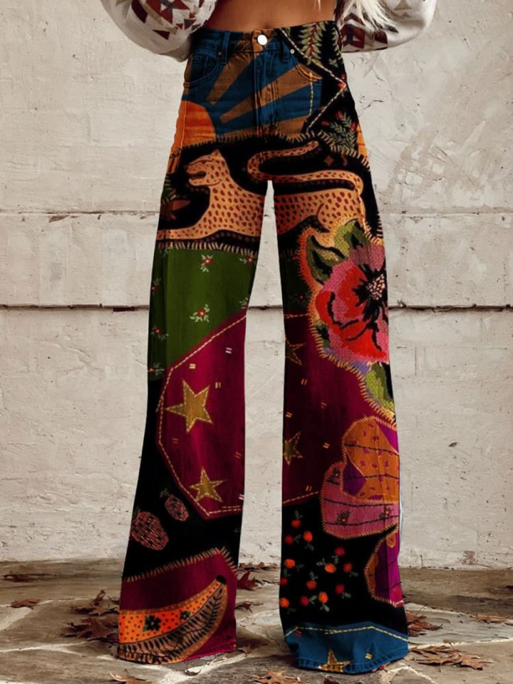 Ava™ | Eleganckie i wygodne spodnie boho vintage