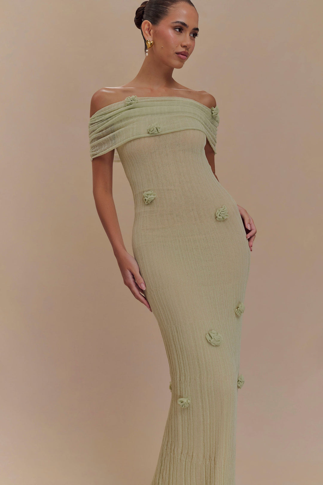 Amelia™ | Sukienka Maxi Orchid Knit