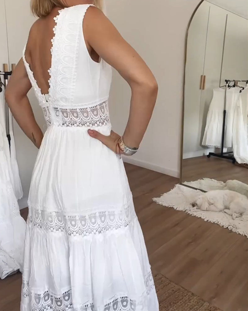 Aurelie™ – Elegancka koronkowa sukienka