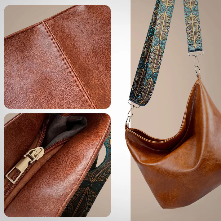 Agnes™ | Damska Skórzana Torebka Vintage