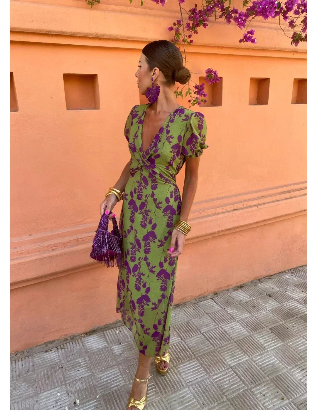 Melys™ | Elegancka sukienka w nadruki