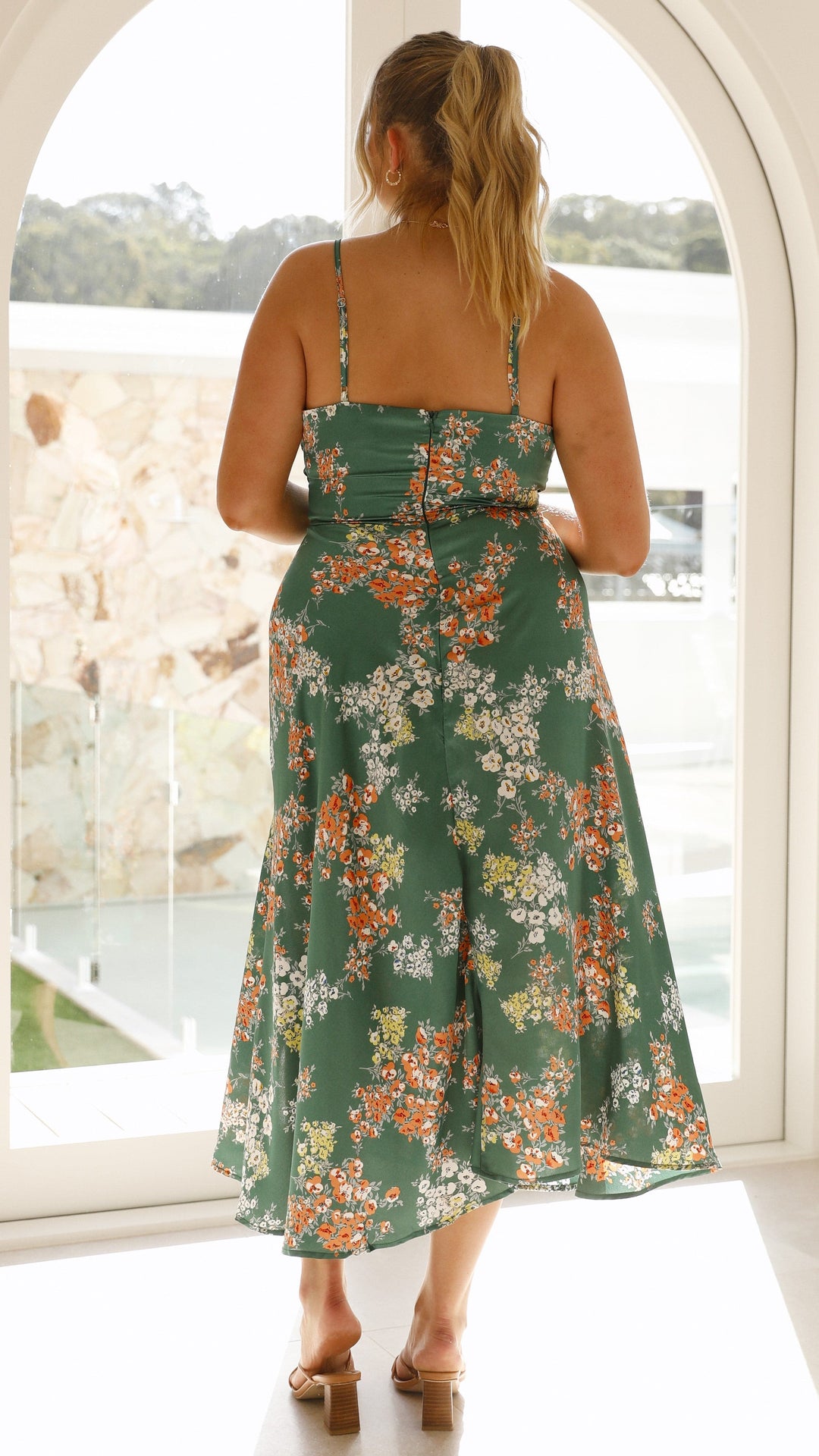 Flora™ | Romantyczna sukienka midi