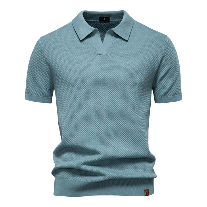 Ulrich™ | Męska Strukturalna Koszulka Polo
