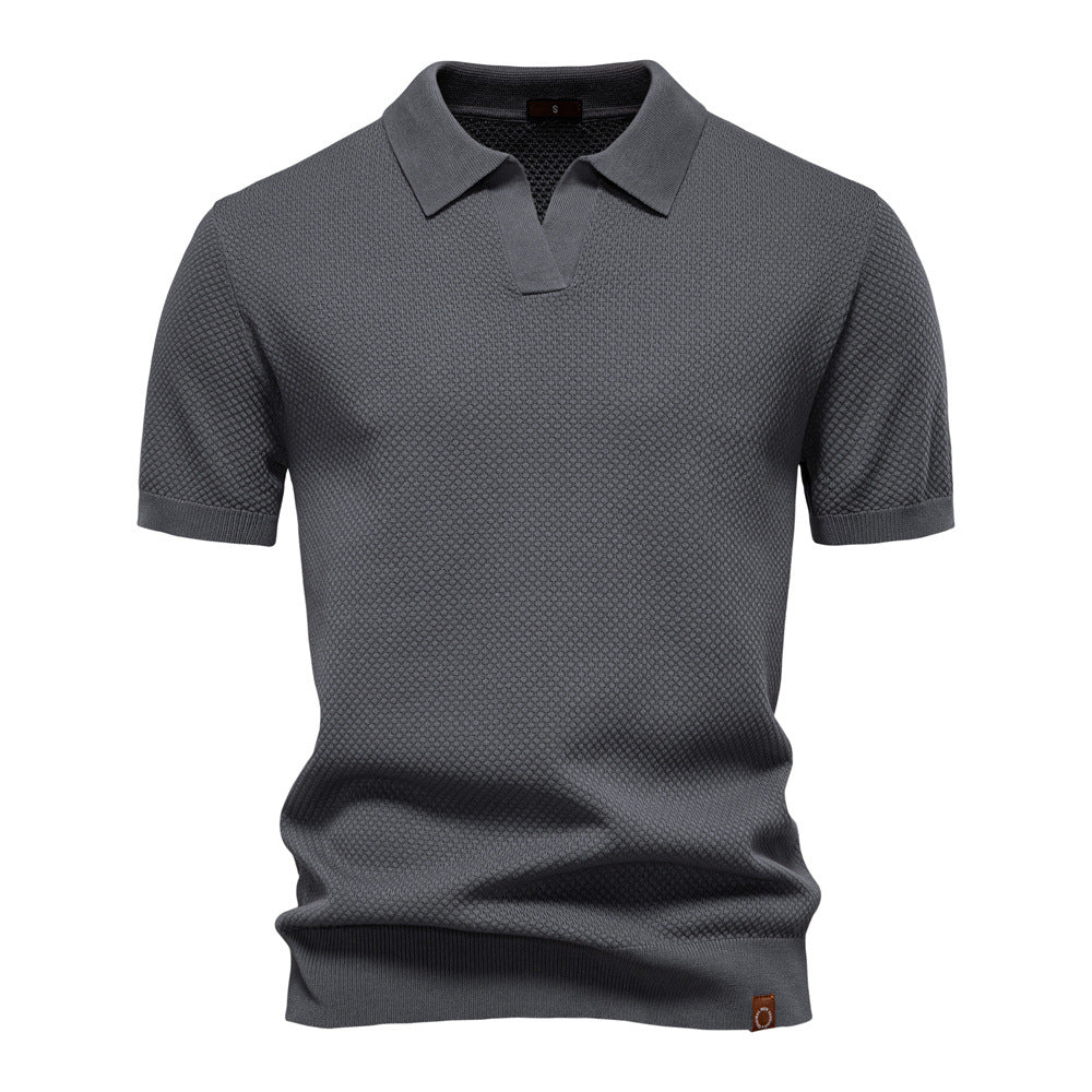 Ulrich™ | Męska Strukturalna Koszulka Polo