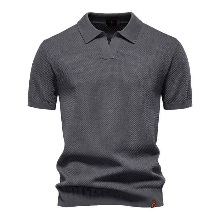 Ulrich™ | Męska Strukturalna Koszulka Polo