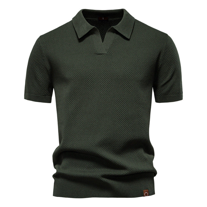 Ulrich™ | Męska Strukturalna Koszulka Polo