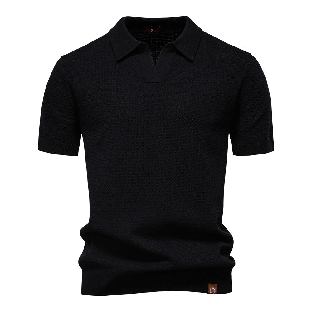 Ulrich™ | Męska Strukturalna Koszulka Polo