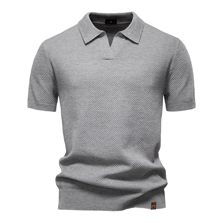 Ulrich™ | Męska Strukturalna Koszulka Polo