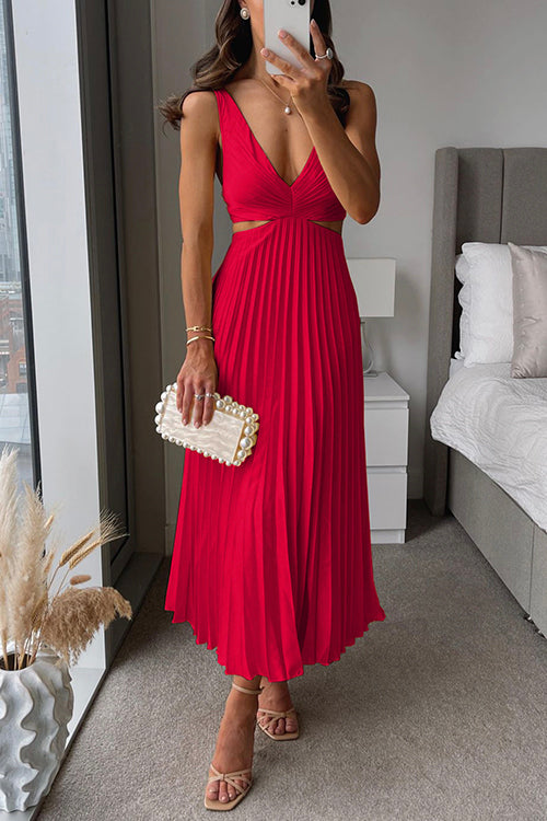 Elsa™ | Elegancka Plisowana Sukienka Maxi