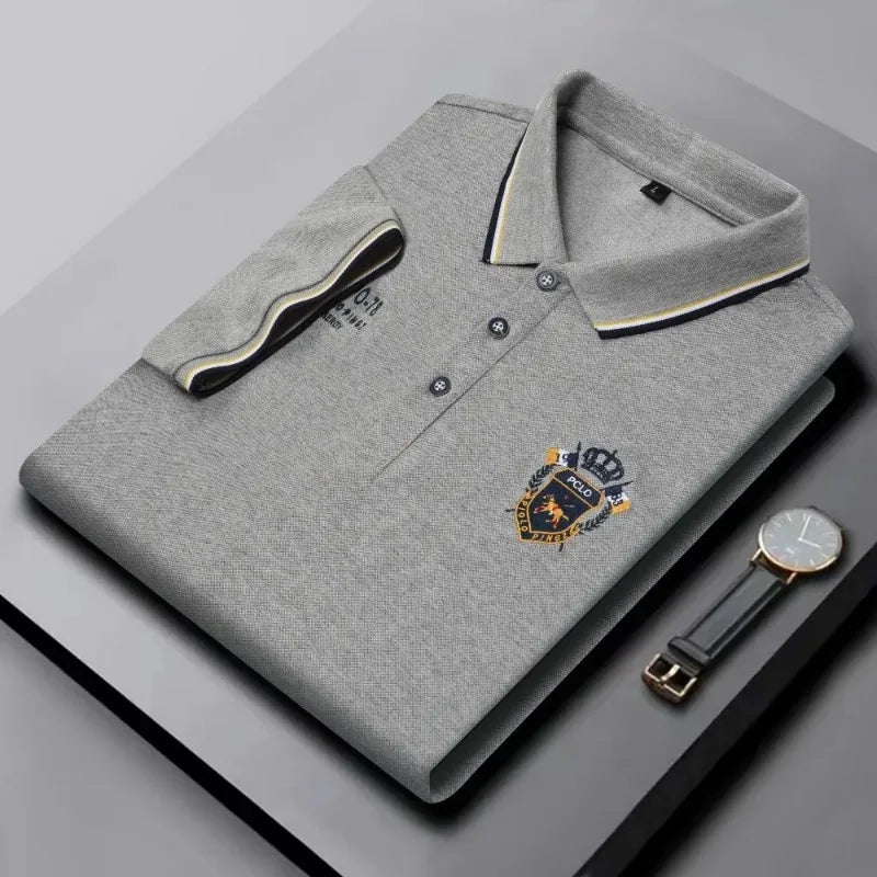 Aiden™ | Lekka letnia koszulka polo z haftem dla mężczyzn