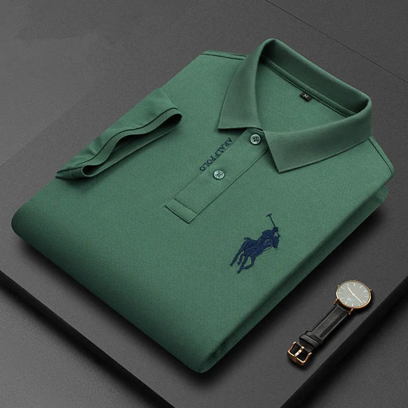 Adriano™ | Męska Wygodna Koszulka Polo z Nadrukiem