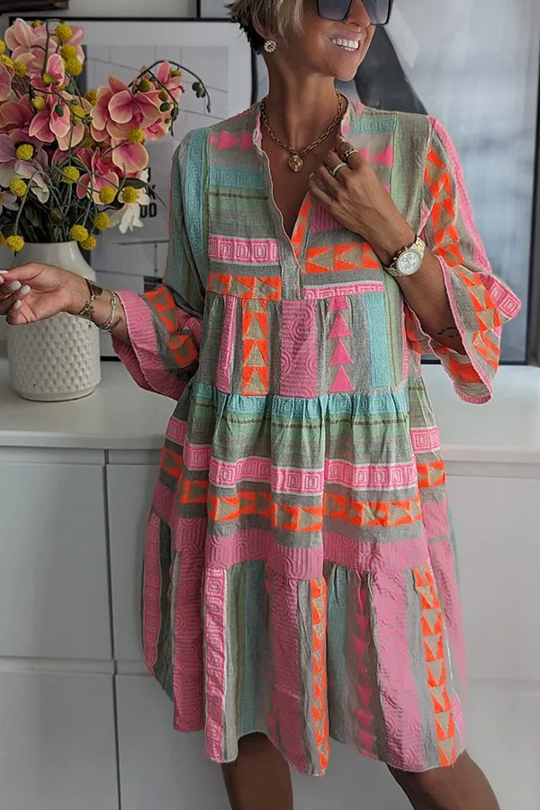 Juliane™ | Damska Boho Sukienka z Falbanami