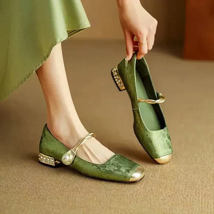 Solenza™ | Skórzane Mary Janes Mestelle