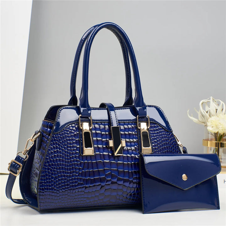 CrocoGlam™ | Damska Elegancka Torebka z Motywem Krokodyla