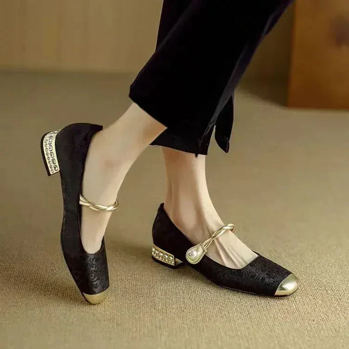 Solenza™ | Skórzane Mary Janes Mestelle