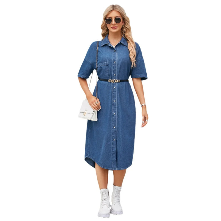Marina™ | Damska Denimowa Sukienka Maxi bez Rękawów