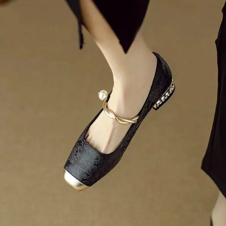 Solenza™ | Skórzane Mary Janes Mestelle
