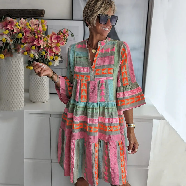 Juliane™ | Damska Boho Sukienka z Falbanami