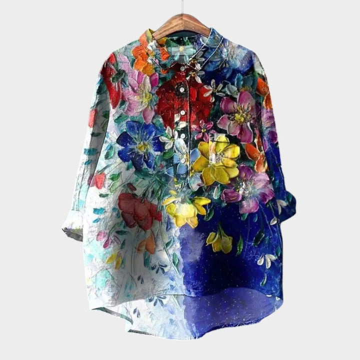 Sofia™ | Koszula Oversize w Kwiatowy Wzór