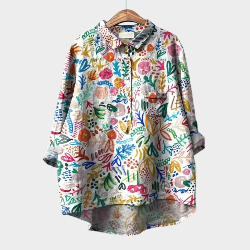 Sofia™ | Koszula Oversize w Kwiatowy Wzór