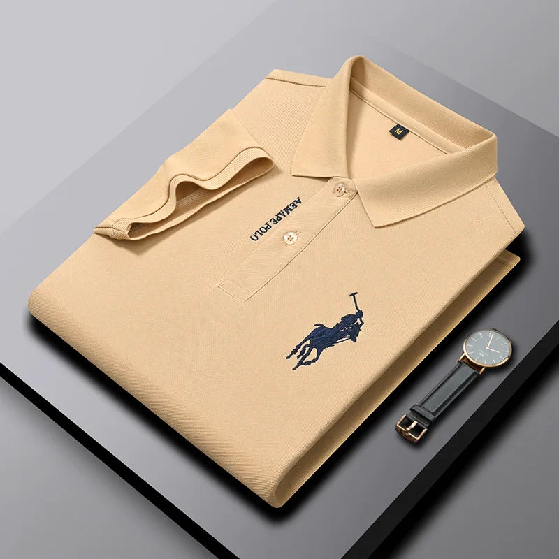 Adriano™ | Męska Wygodna Koszulka Polo z Nadrukiem
