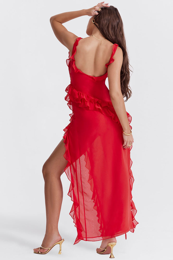 Arielle™ | Maxi sukienka z falbankami