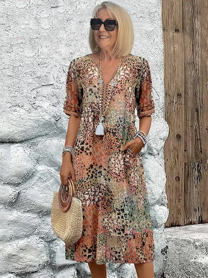 Colette™ | Kobieca Midi Sukienka Wibracyjna