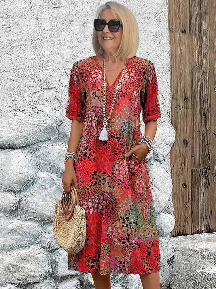 Colette™ | Kobieca Midi Sukienka Wibracyjna