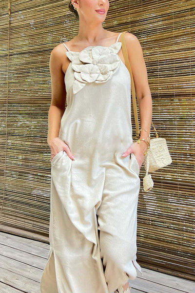 Elara™ | Elegancka Haftowana Sukienka Maxi