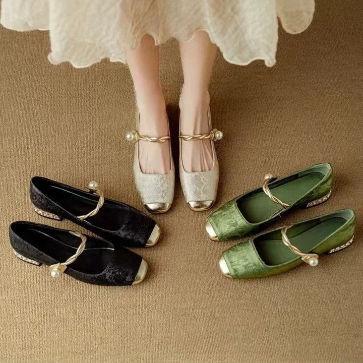 Solenza™ | Skórzane Mary Janes Mestelle