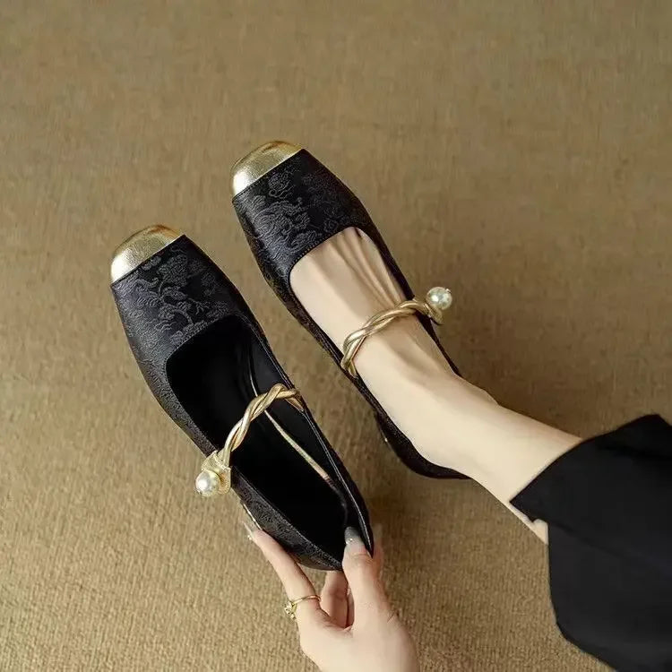 Solenza™ | Skórzane Mary Janes Mestelle